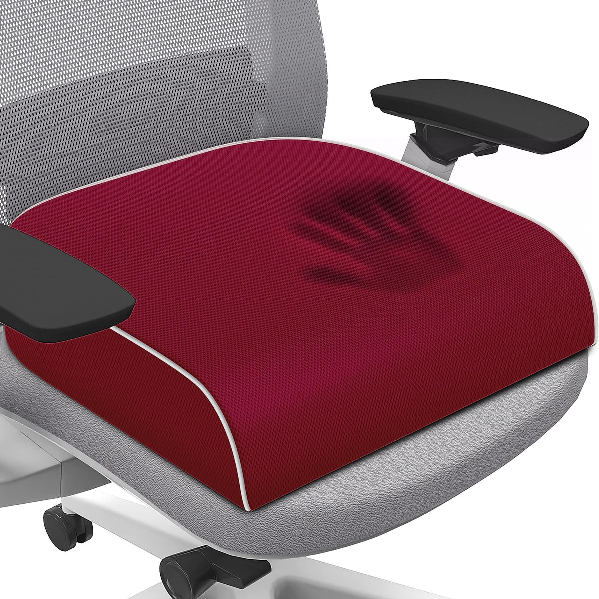 SweetSlubr Memory Foam Seat Cushion, Office Chair Cushion, 3-Inch, Large