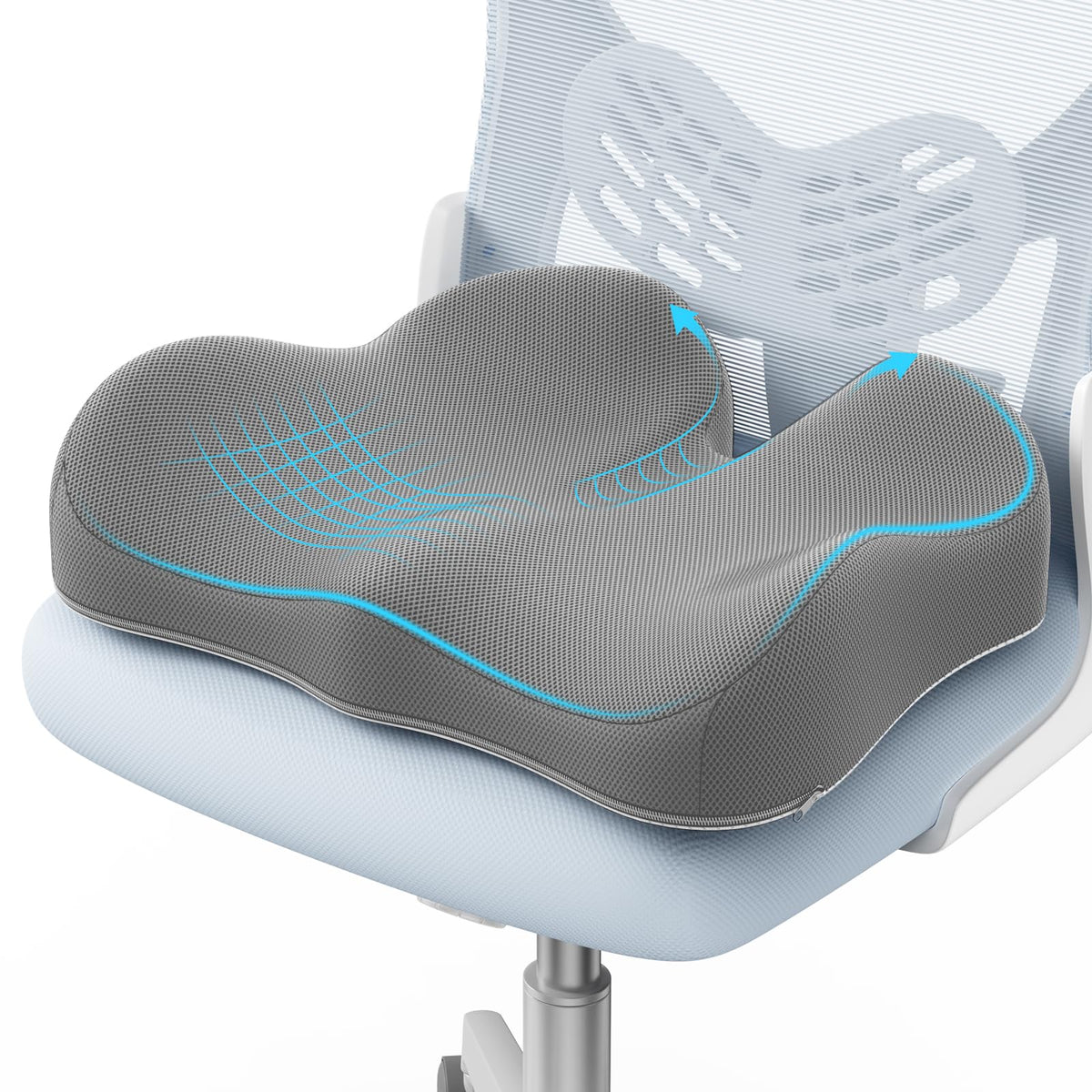 A-Pce Ergonomic Seat Cushion, Non-Slip Seat Cushion for Office Chair, Black
