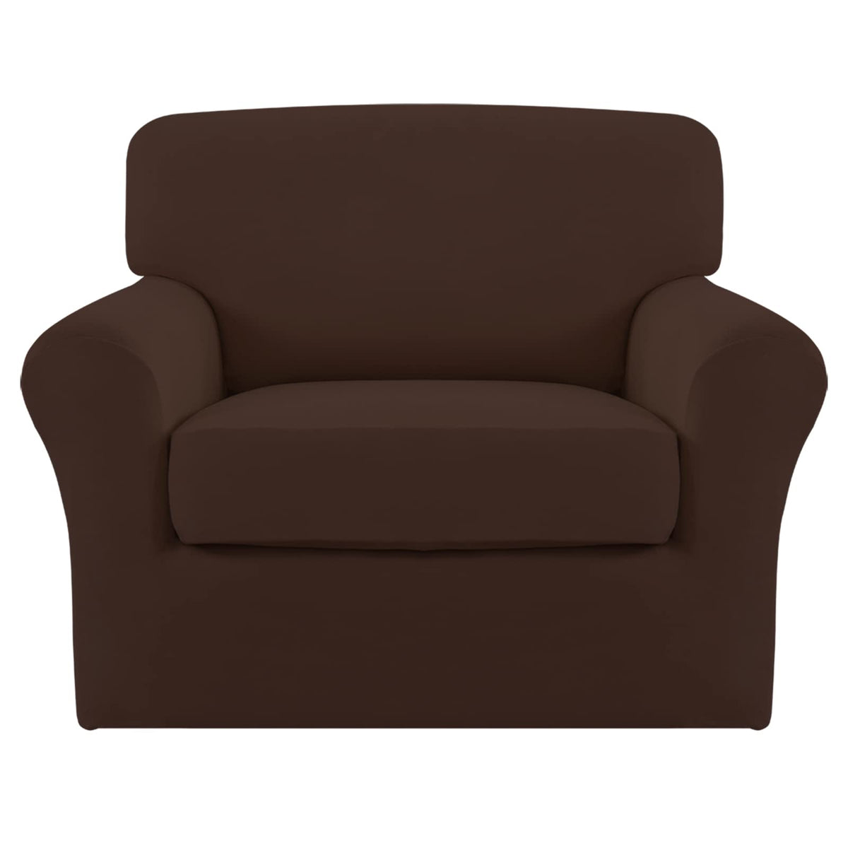 Easy-Going 4 Pieces Stretch Sofa Cover for 3 Cushion Couch Washable