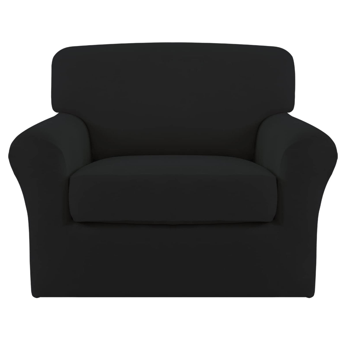 Easy-Going 4 Pieces Stretch Sofa Cover for 3 Cushion Couch Washable