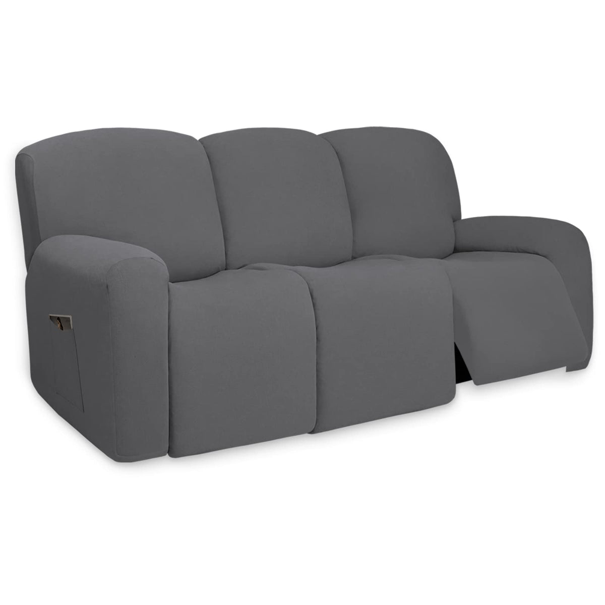 PureFit Stretch Couch Covers for Sofa Large Sofa Slipcovers Chocolate