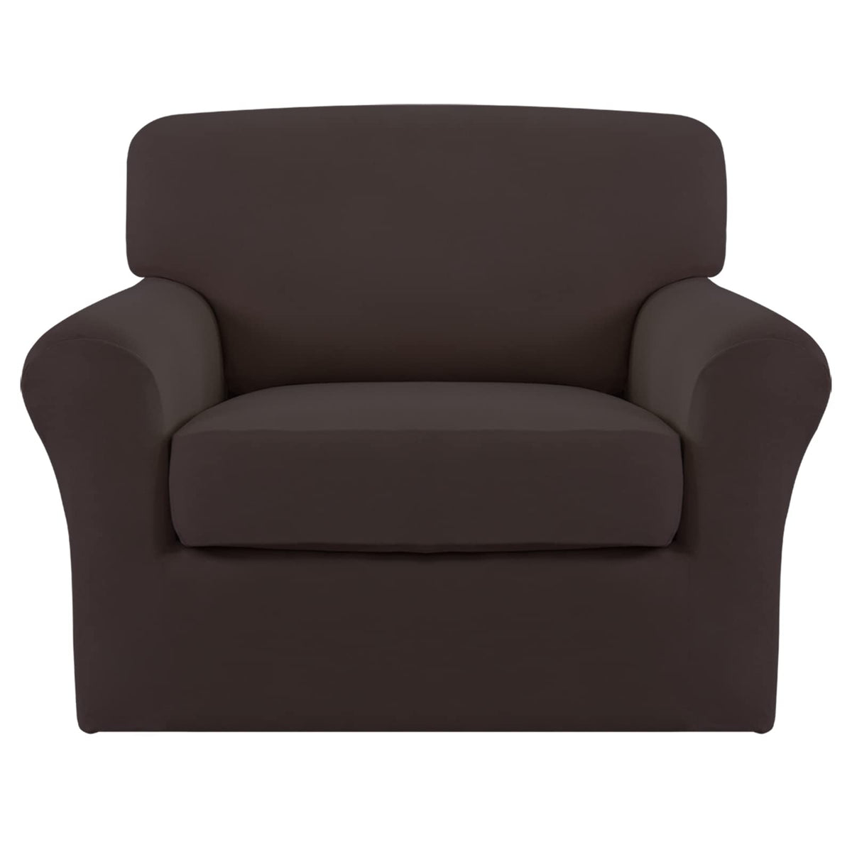 Easy-Going 4 Pieces Stretch Sofa Cover for 3 Cushion Couch Washable