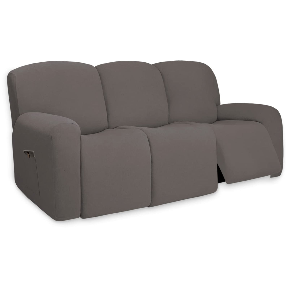PureFit Stretch Couch Covers for Sofa Large Sofa Slipcovers Dark Gray