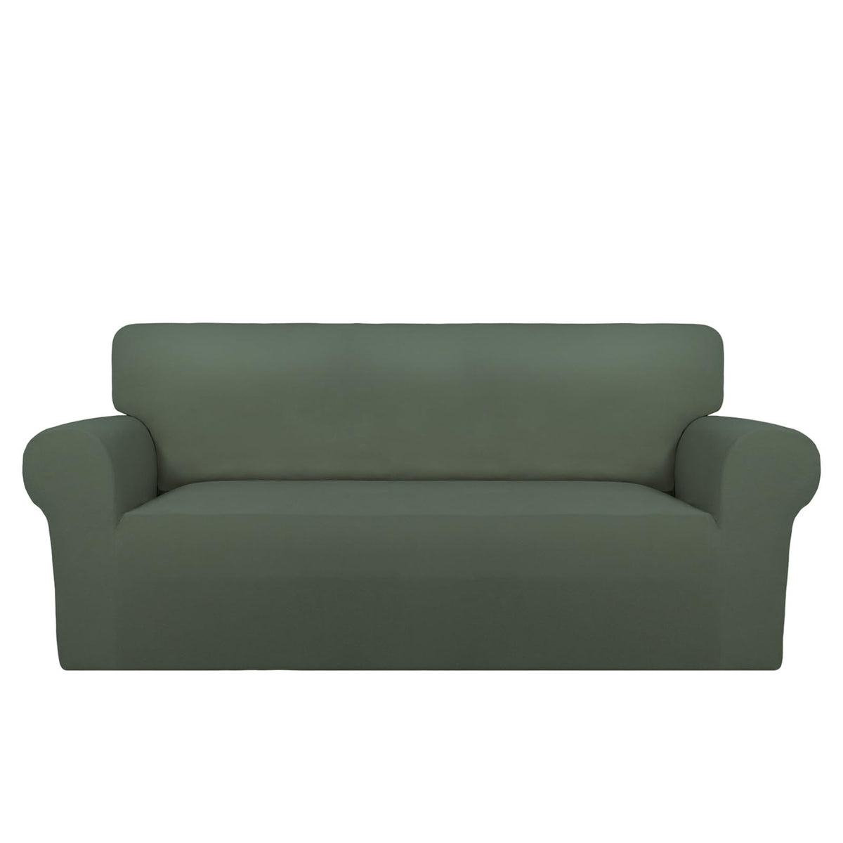 PureFit Stretch Couch Covers for Sofa Large Sofa Slipcovers Dark Gray
