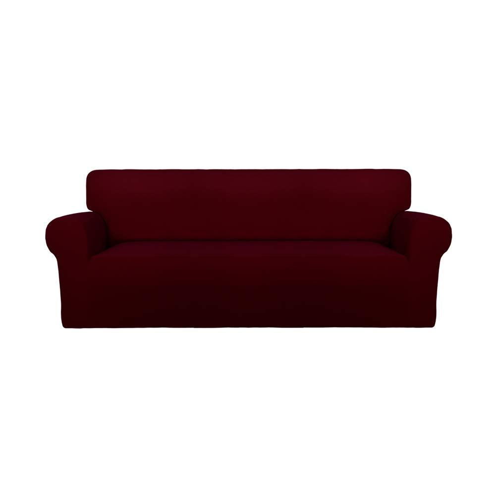 PureFit Stretch Couch Covers for Sofa Large Sofa Slipcovers Chocolate
