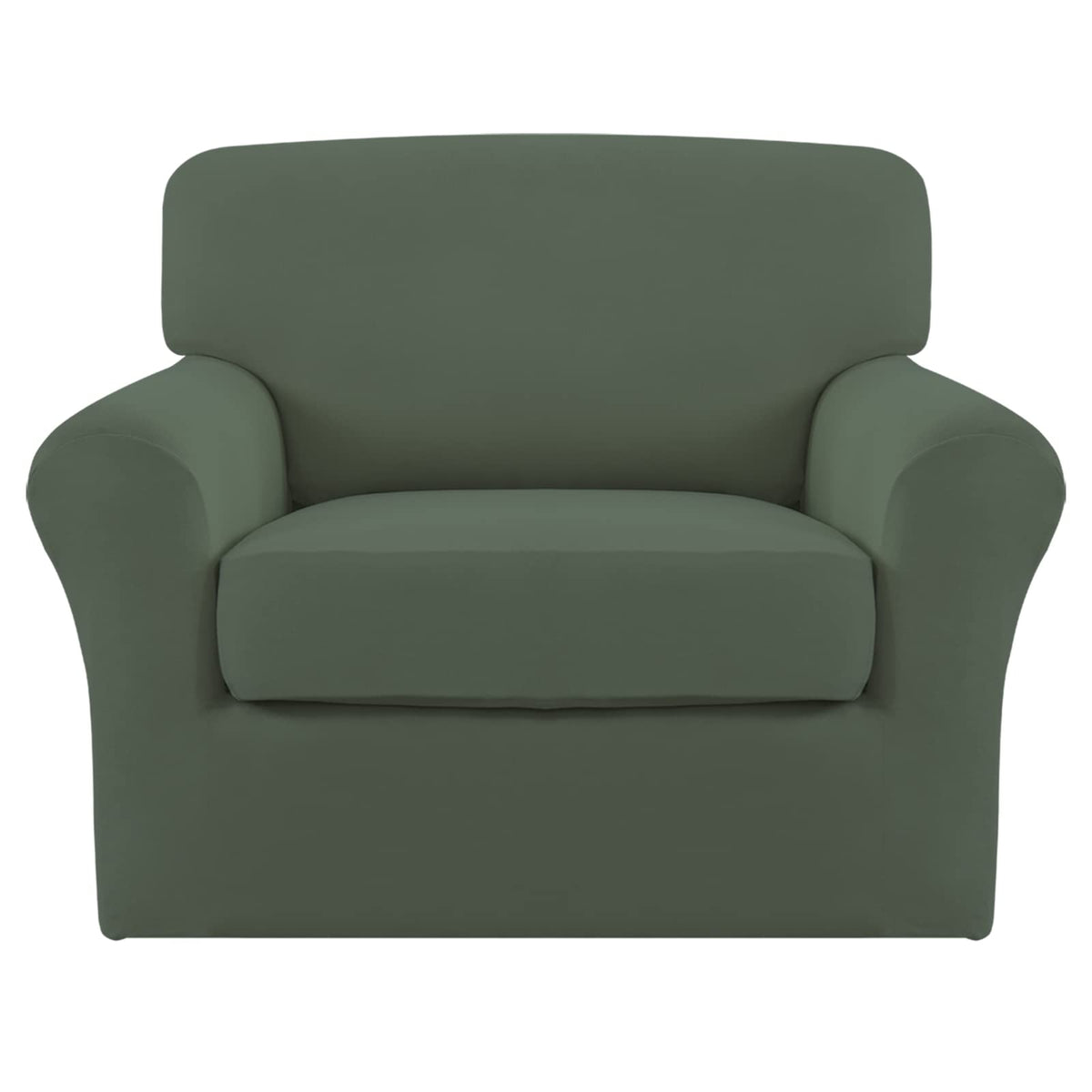 Easy-Going 4 Pieces Stretch Sofa Cover for 3 Cushion Couch Washable
