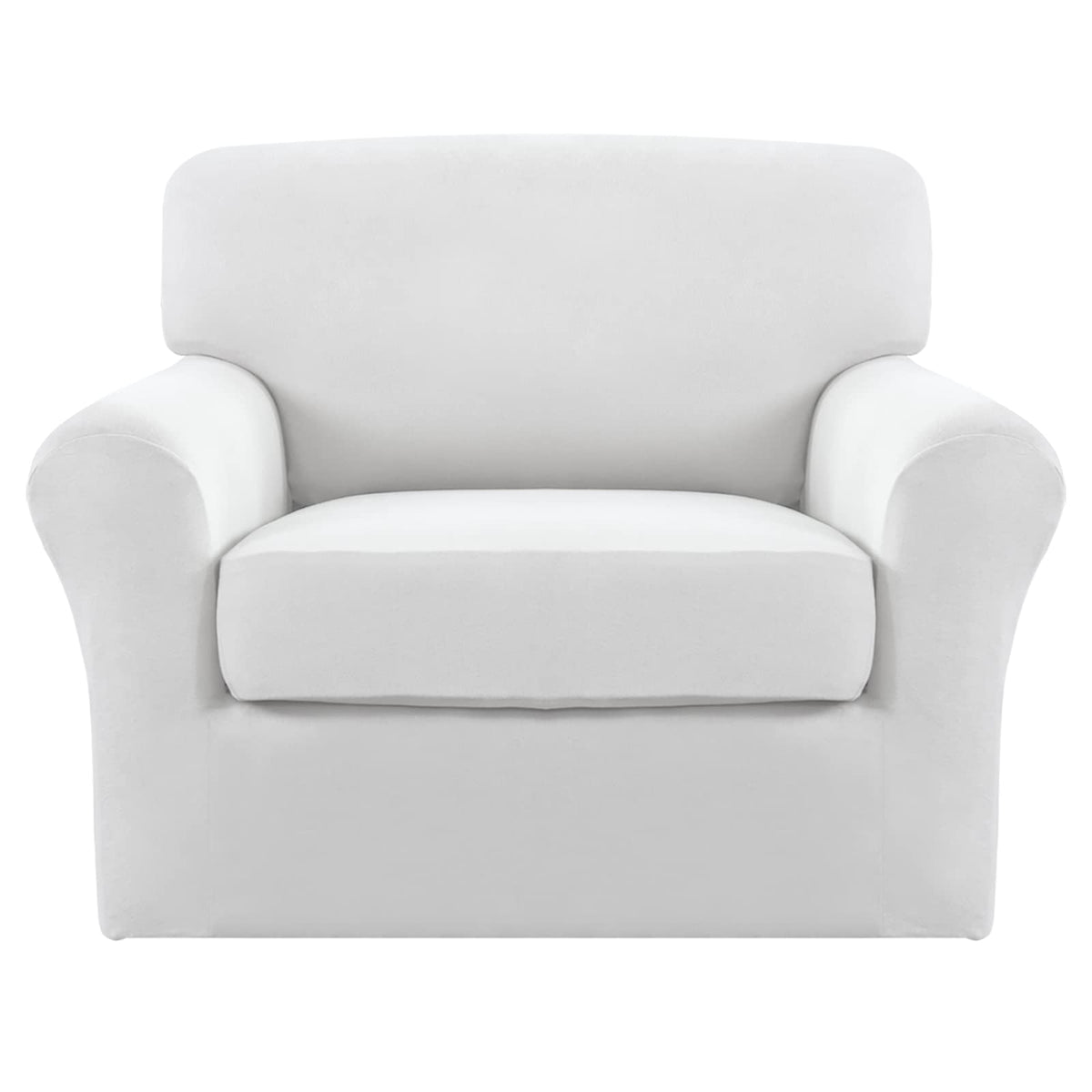 Easy-Going 4 Pieces Stretch Sofa Cover for 3 Cushion Couch Washable