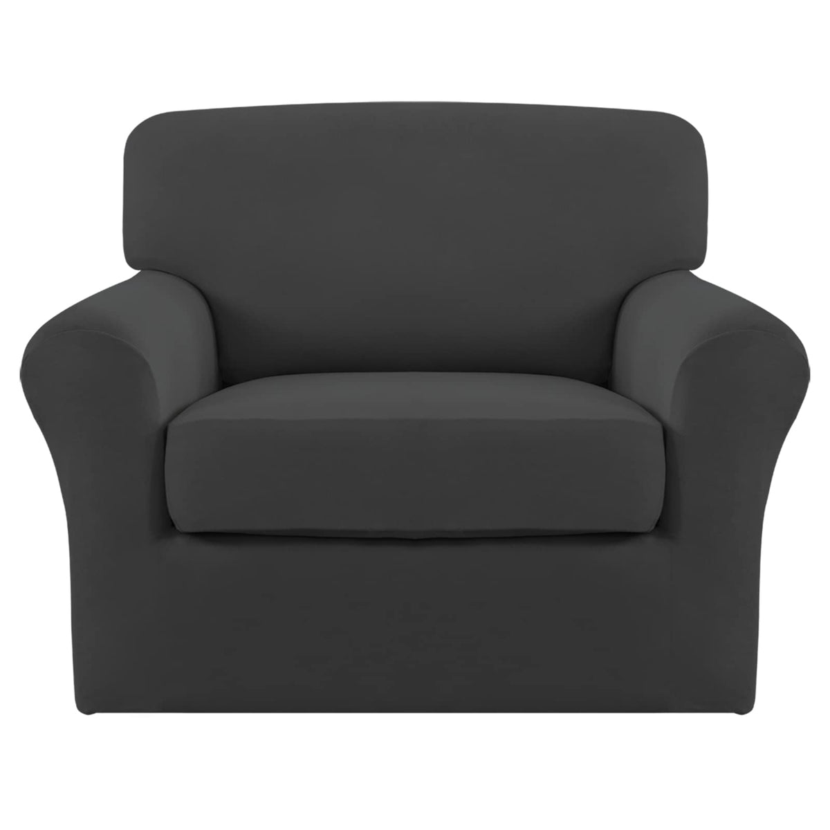 Easy-Going 4 Pieces Stretch Sofa Cover for 3 Cushion Couch Washable