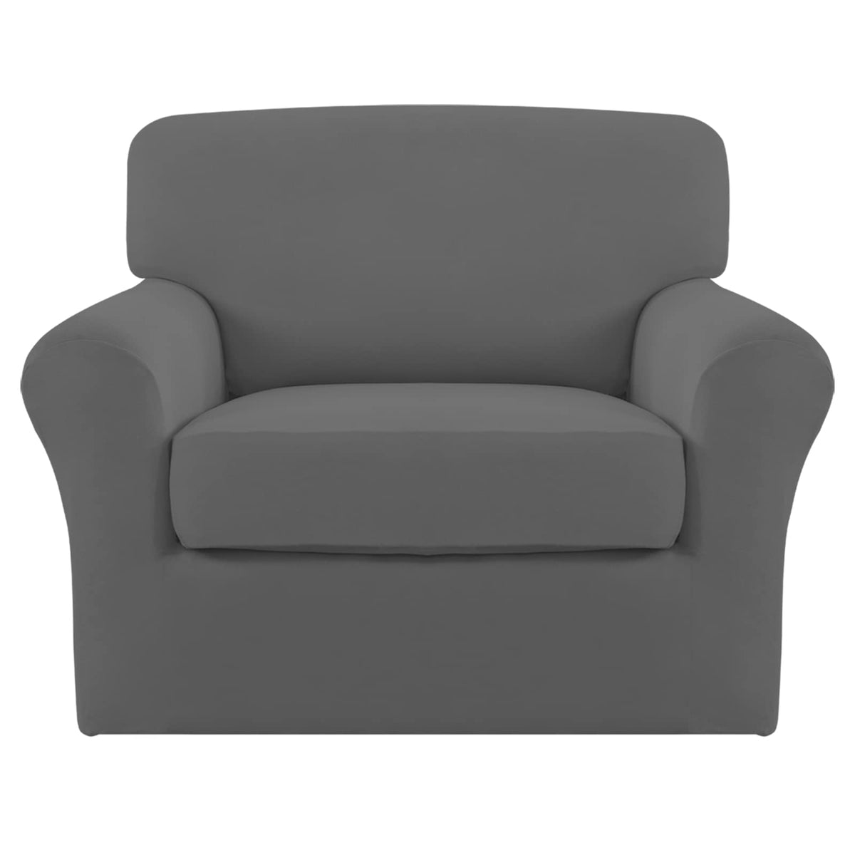 Easy-Going 4 Pieces Stretch Sofa Cover for 3 Cushion Couch Washable