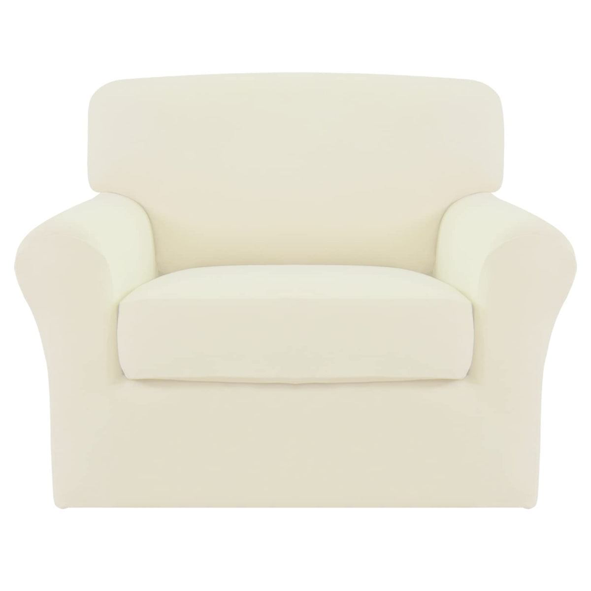 Easy-Going 4 Pieces Stretch Sofa Cover for 3 Cushion Couch Washable