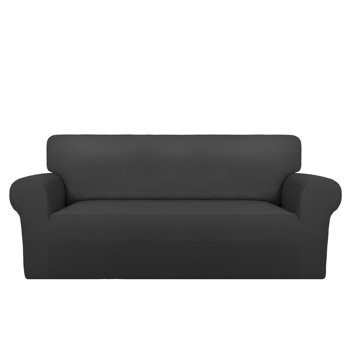 PureFit Stretch Couch Covers for Sofa Large Sofa Slipcovers Dark Gray