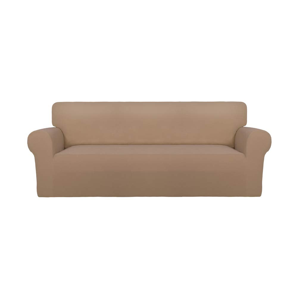 PureFit Stretch Couch Covers for Sofa Large Sofa Slipcovers Dark Gray