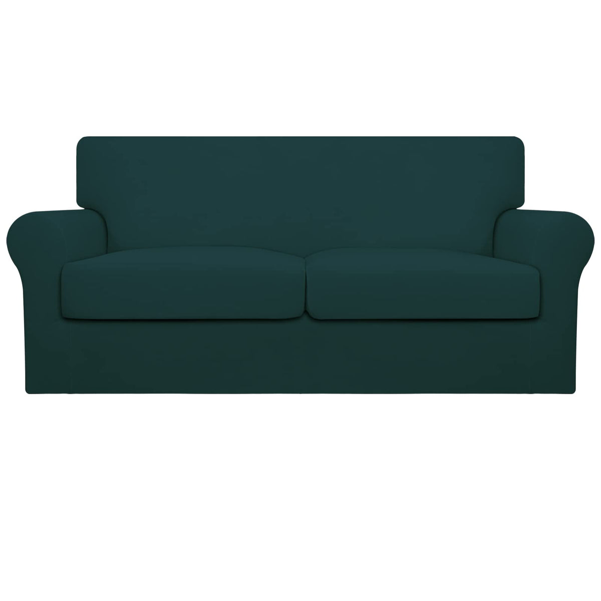 Easy-Going 4 Pieces Stretch Sofa Cover for 3 Cushion Couch Washable