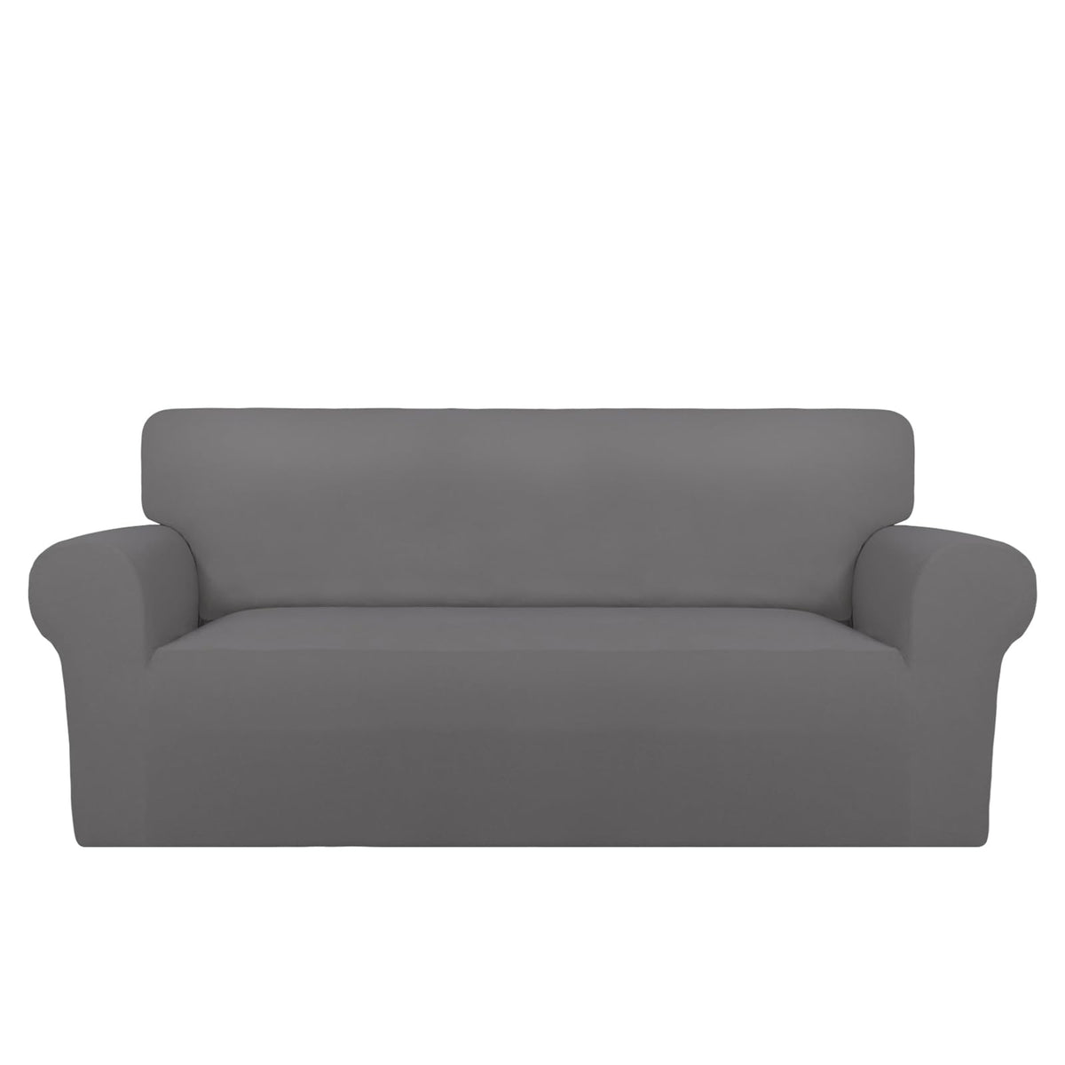 PureFit Stretch Couch Covers for Sofa Large Sofa Slipcovers Dark Gray