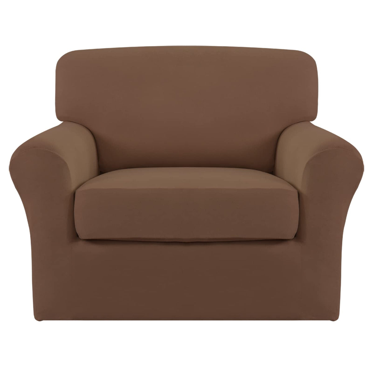 Easy-Going 4 Pieces Stretch Sofa Cover for 3 Cushion Couch Washable