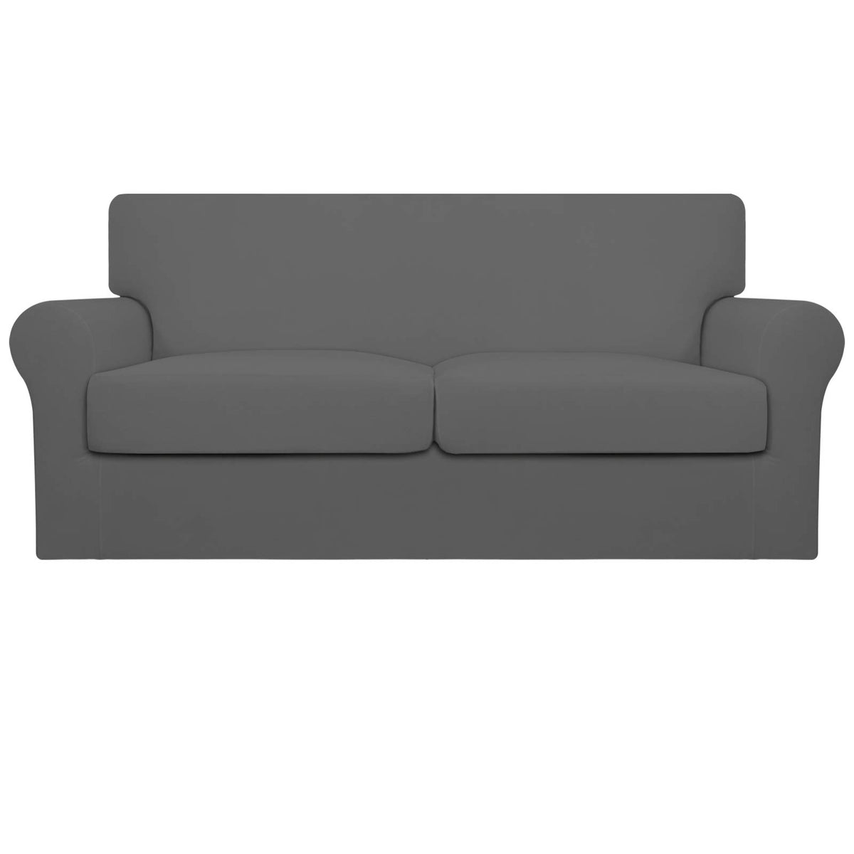 Easy-Going 4 Pieces Stretch Sofa Cover for 3 Cushion Couch Washable