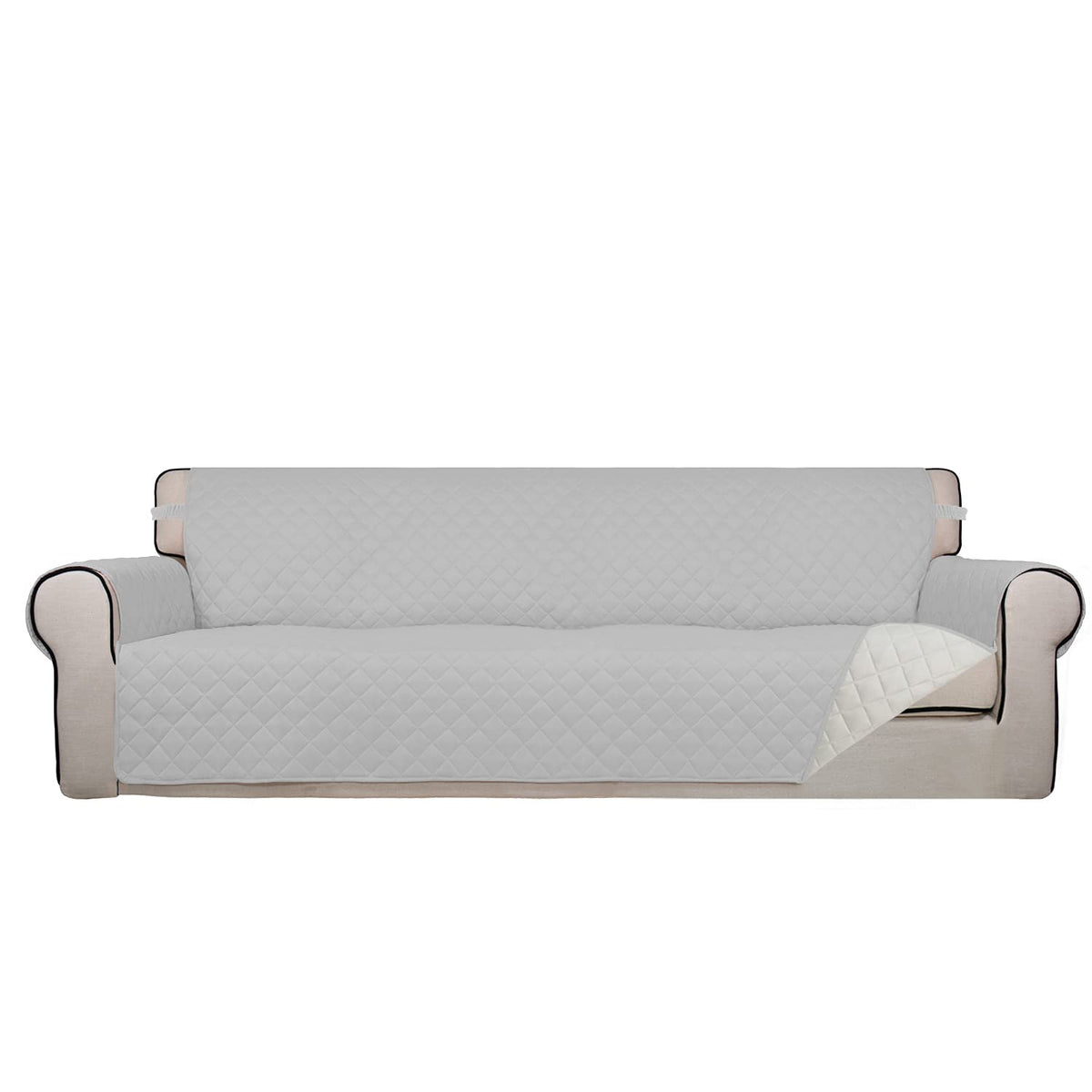 PureFit Reversible Quilted Couch Covers for Dogs Sofa Cover 4 Seater 88"