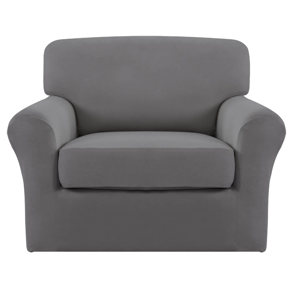 Easy-Going 4 Pieces Stretch Sofa Cover for 3 Cushion Couch Washable
