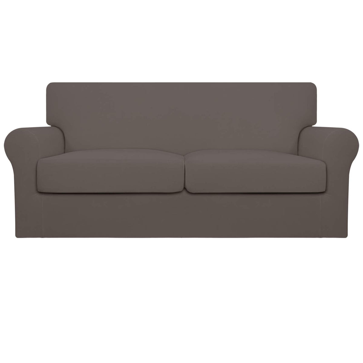 Easy-Going 4 Pieces Stretch Sofa Cover for 3 Cushion Couch Washable