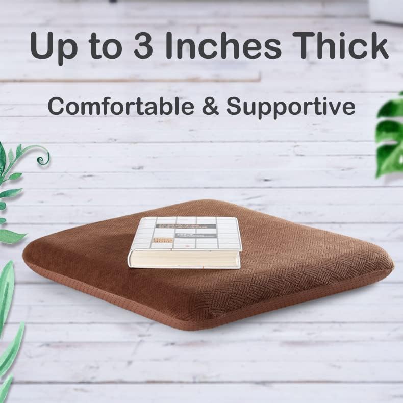 Sigmat Recliner Seat Cushion Memory Foam 20x20x3 in Coffee