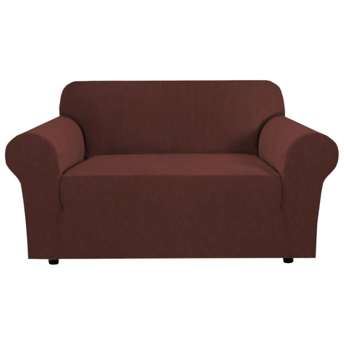 H.VERSAILTEX Stretch Sofa Covers for 3 Cushion Couch Covers Sofa Slipcovers for Living Room Feature Thick Checked Jacquard Fabric with Elastic Bottom, Sofa Large - Sand