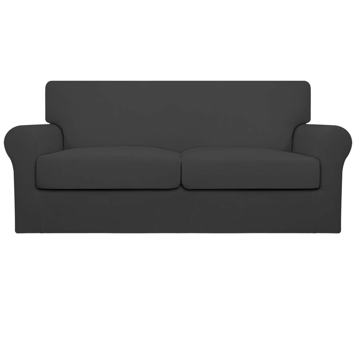 Easy-Going 4 Pieces Stretch Sofa Cover for 3 Cushion Couch Washable