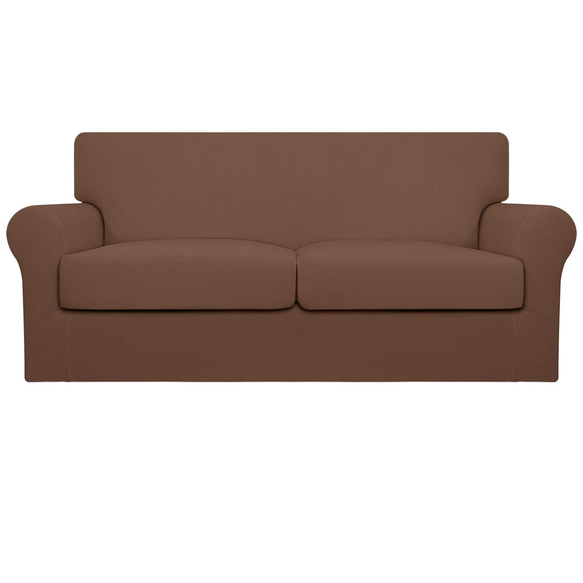 Easy-Going 4 Pieces Stretch Sofa Cover for 3 Cushion Couch Washable
