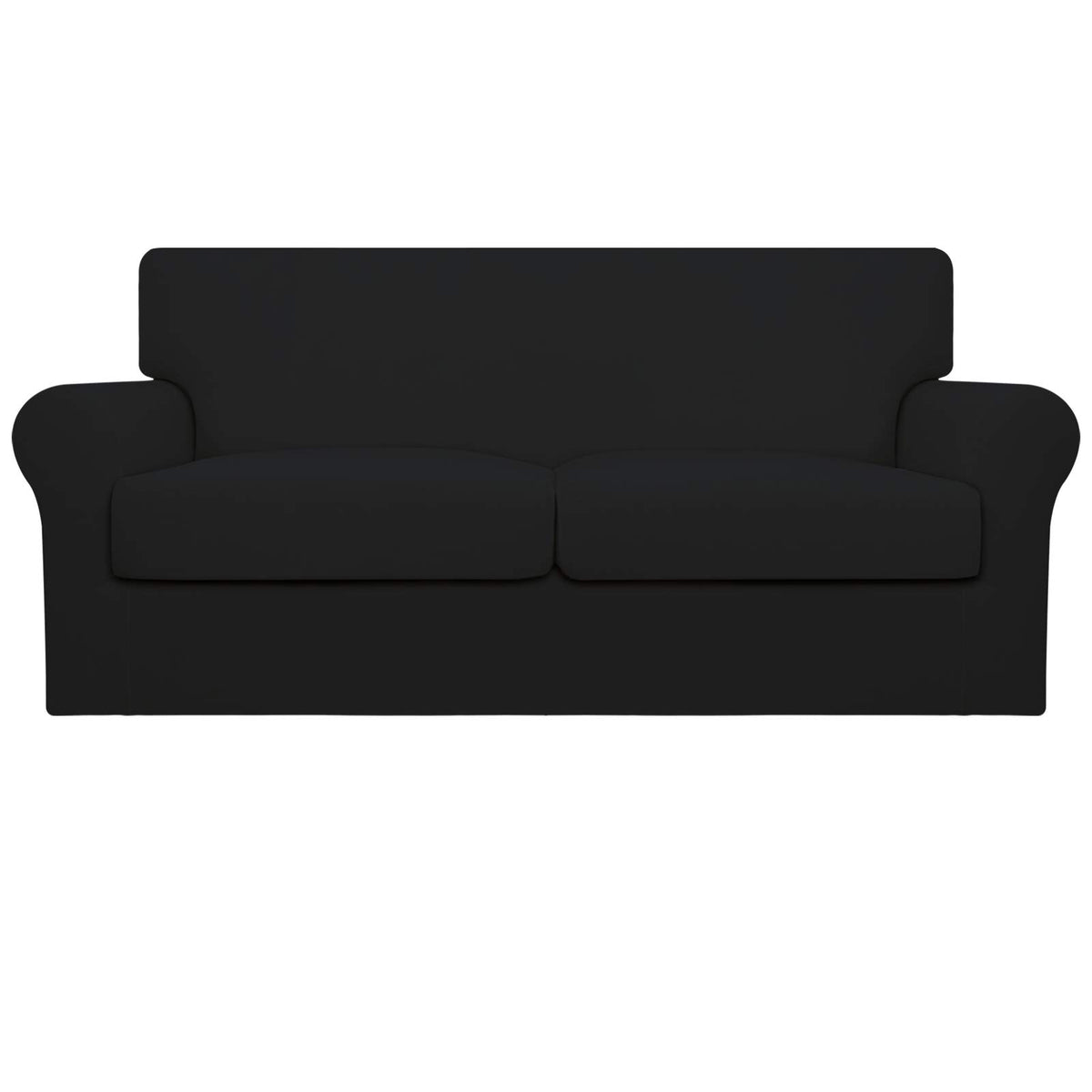 Easy-Going 4 Pieces Stretch Sofa Cover for 3 Cushion Couch Washable