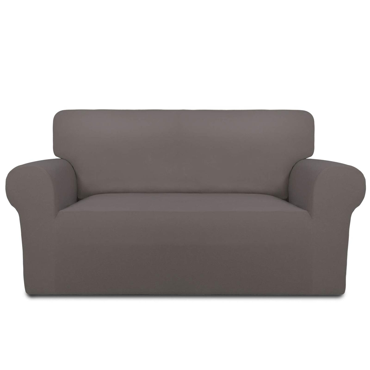 PureFit Stretch Couch Covers for Sofa Large Sofa Slipcovers Dark Gray