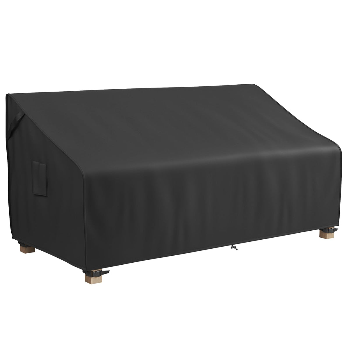 MR. COVER 3-Seater Outdoor Couch Cover Waterproof, 80 Inch Patio Furniture Cover for Sofa, Heavy Duty Polyester & Double-Stitched Seams, Classic Black
