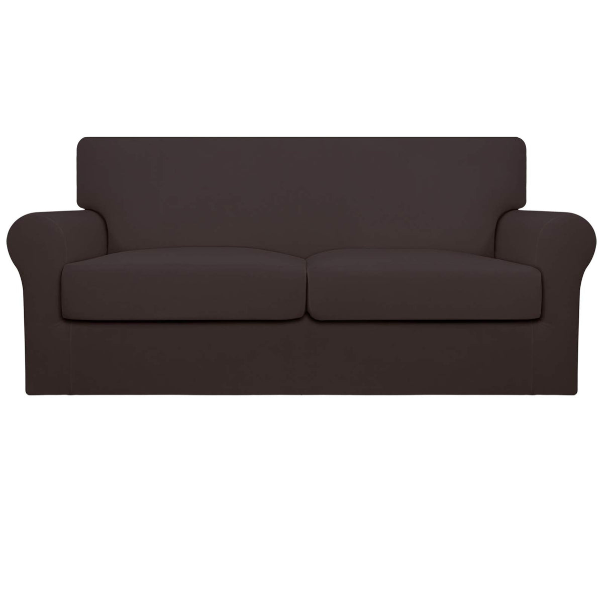Easy-Going 4 Pieces Stretch Sofa Cover for 3 Cushion Couch Washable