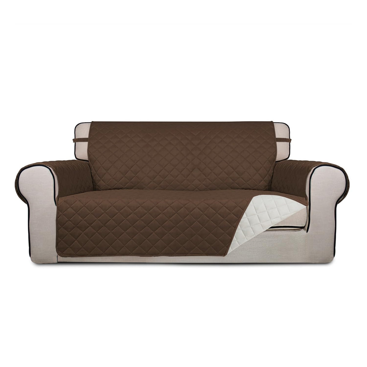 PureFit Reversible Quilted Sofa Cover Dog Couch Covers for Sofa, 66 in