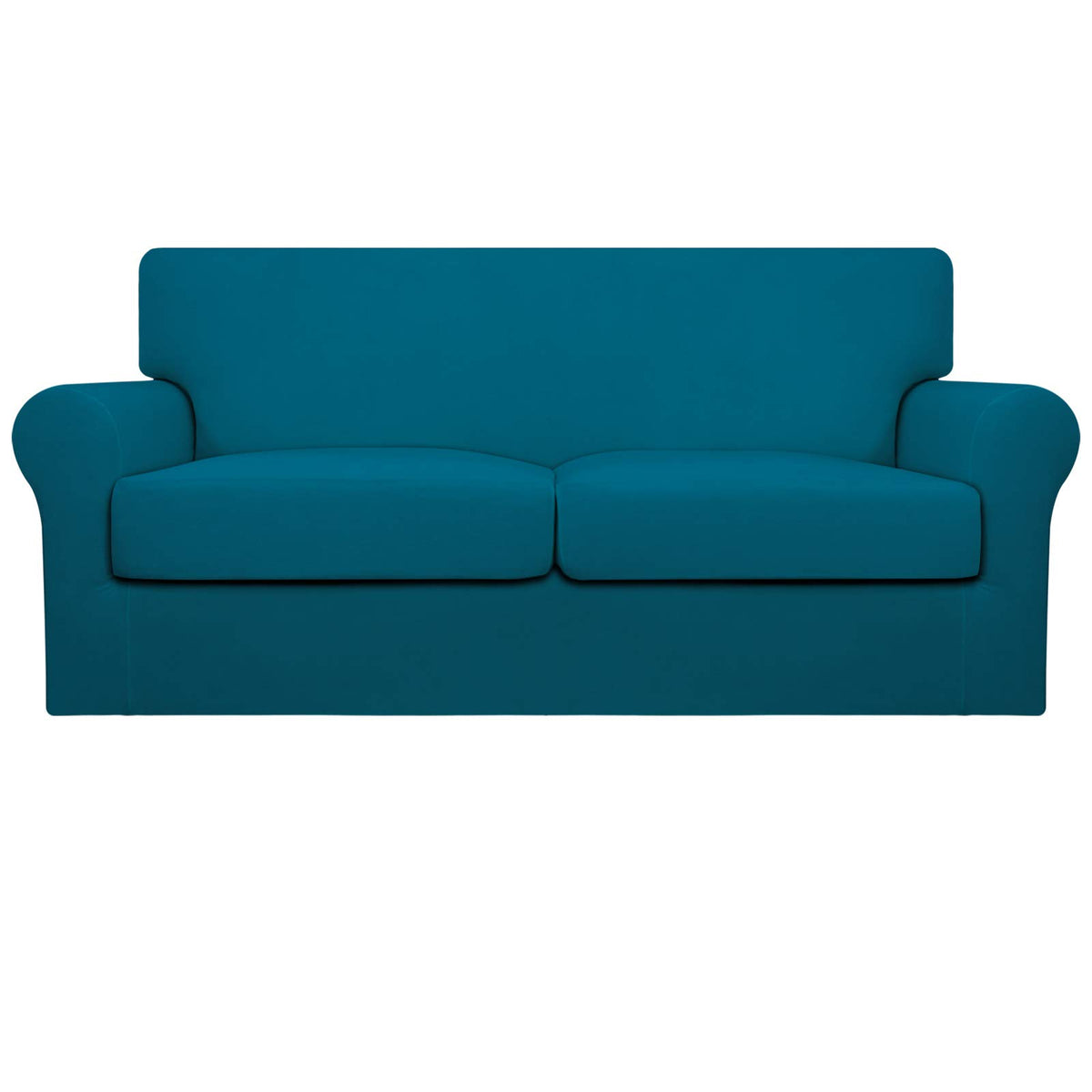 Easy-Going 4 Pieces Stretch Sofa Cover for 3 Cushion Couch Washable