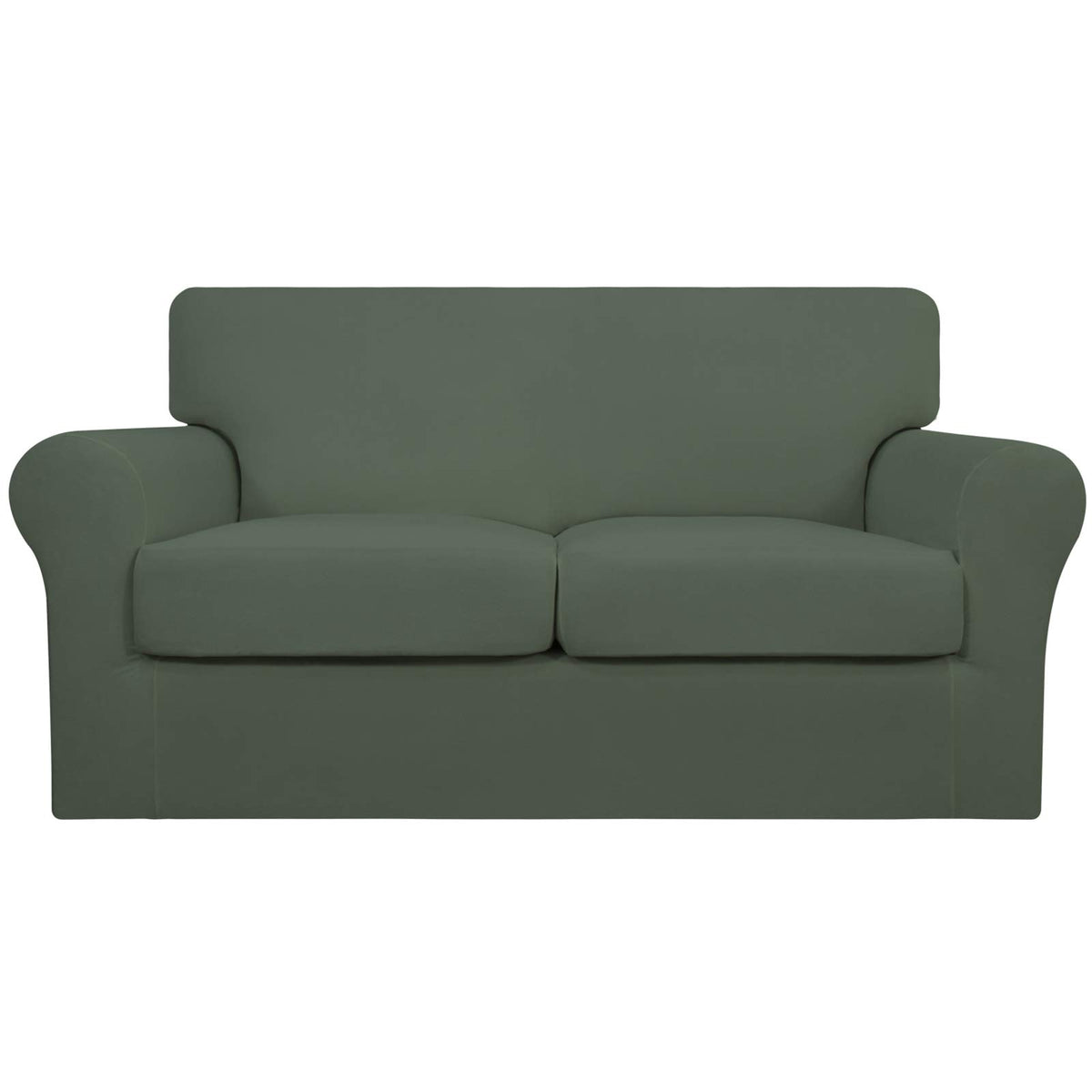 Easy-Going 4 Pieces Stretch Sofa Cover for 3 Cushion Couch Washable