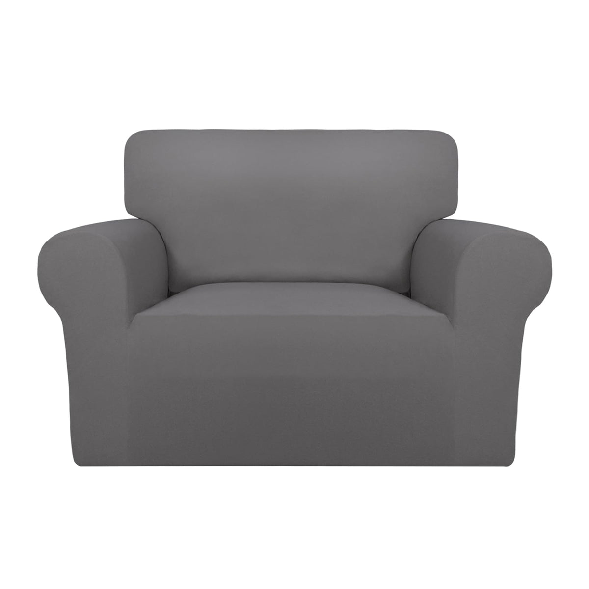 PureFit Stretch Couch Covers for Sofa Large Sofa Slipcovers Dark Gray