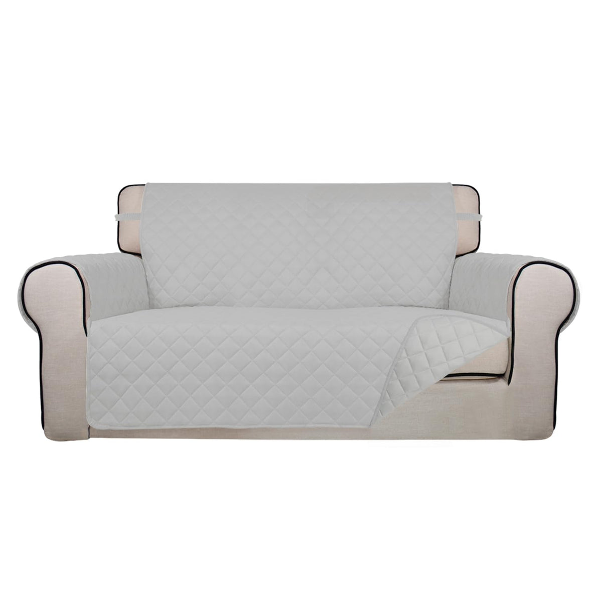 PureFit Reversible Quilted Sofa Cover Dog Couch Covers for Sofa, 66 in