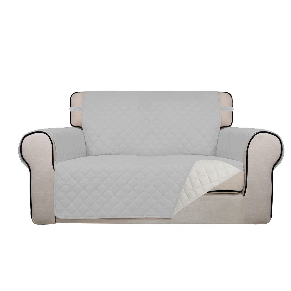 PureFit Reversible Quilted Couch Covers for Dogs Sofa Cover 4 Seater 88"