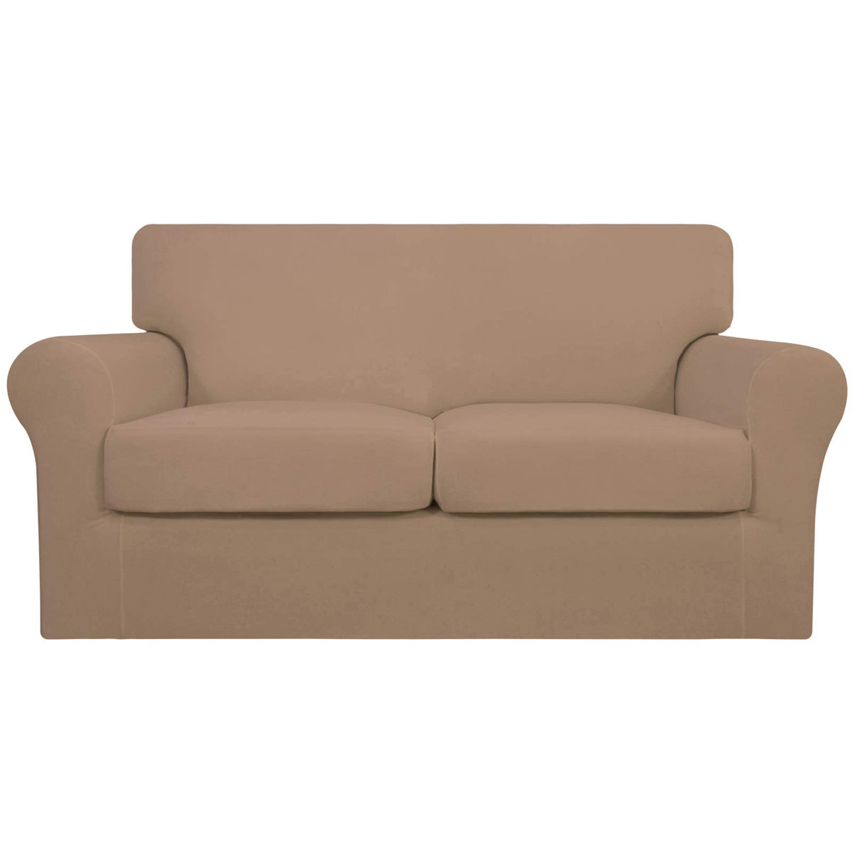 Easy-Going 4 Pieces Stretch Sofa Cover for 3 Cushion Couch Washable