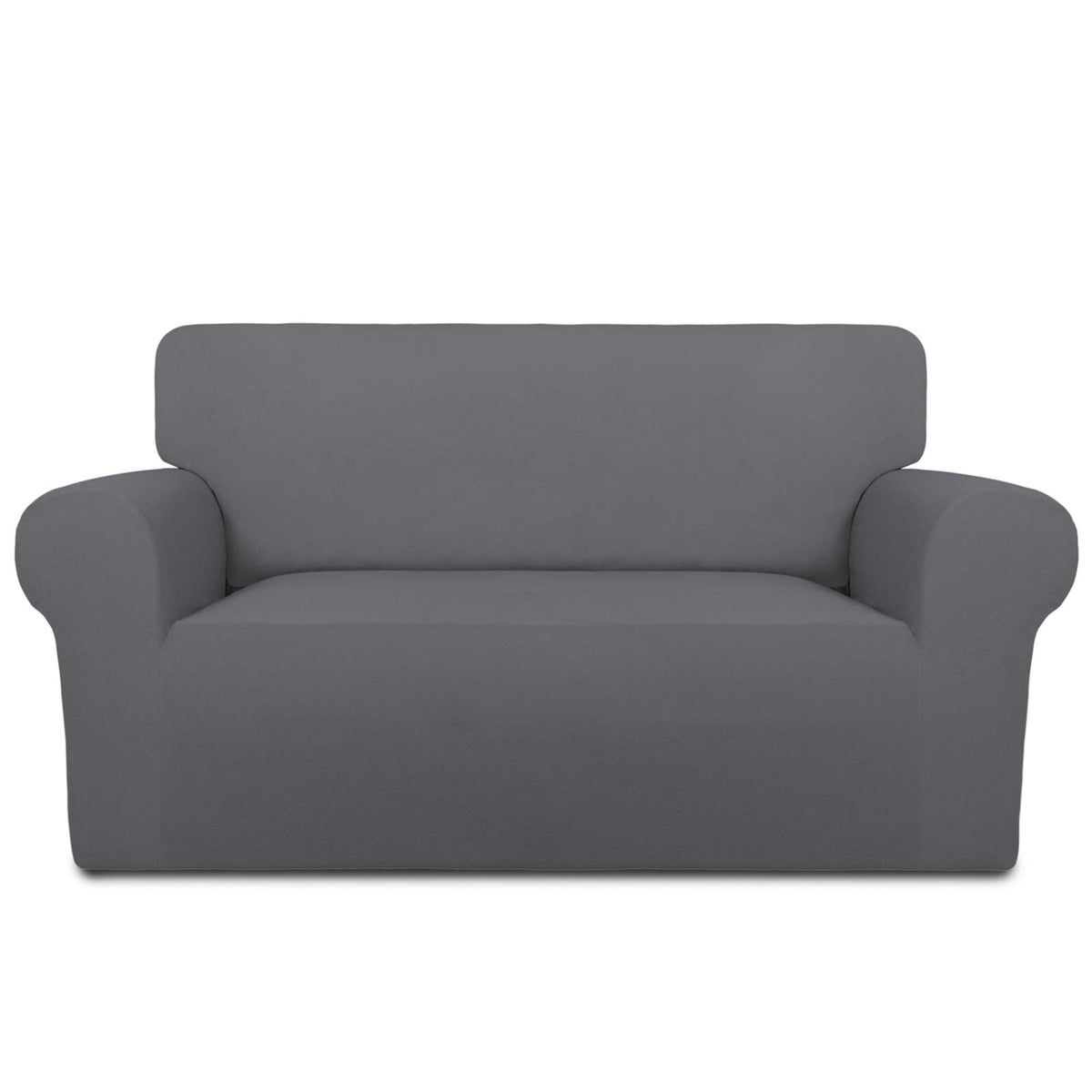 PureFit Stretch Couch Covers for Sofa Large Sofa Slipcovers Dark Gray