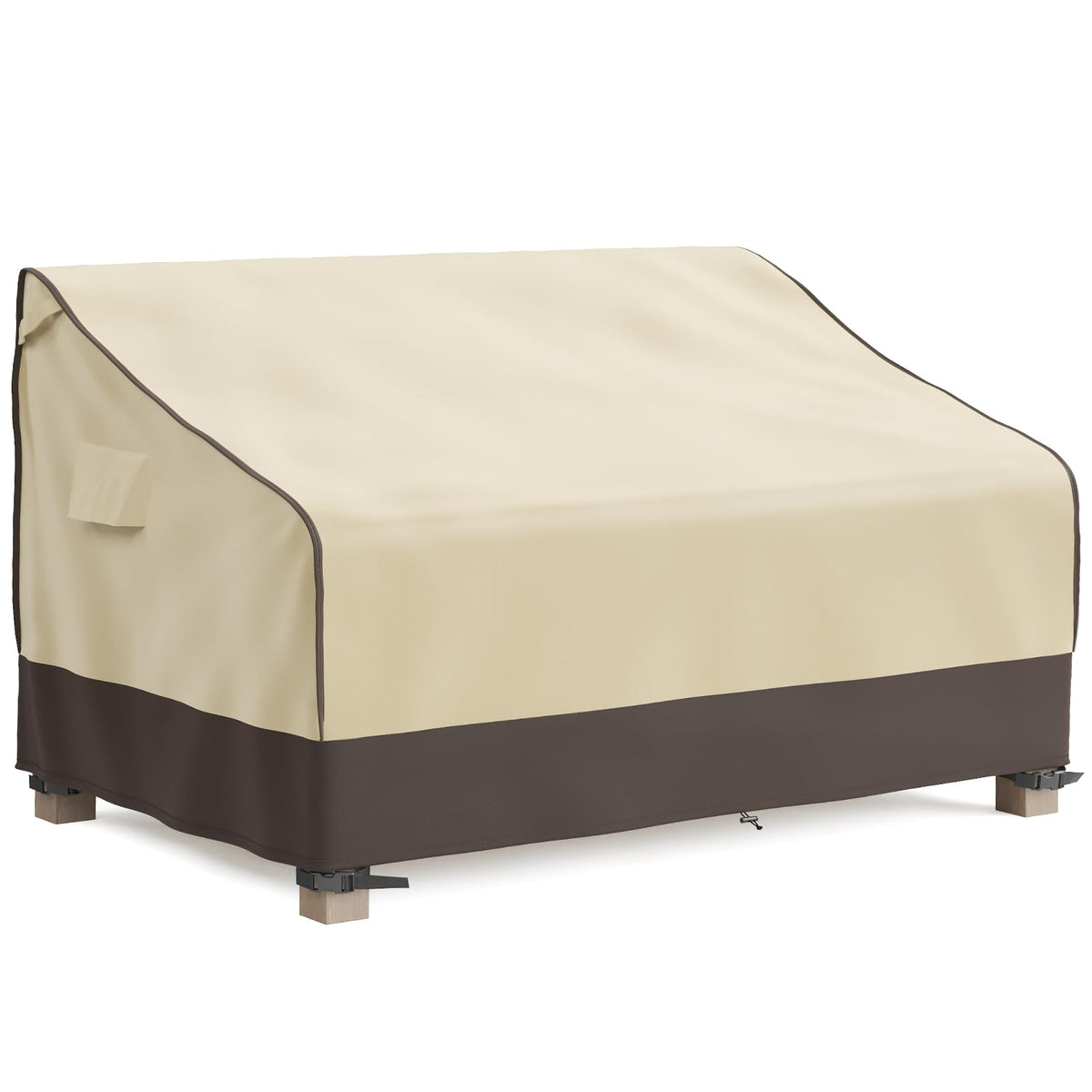 MR. COVER 3-Seater Outdoor Couch Cover Waterproof, 80 Inch Patio Furniture Cover for Sofa, Heavy Duty Polyester & Double-Stitched Seams, Classic Black