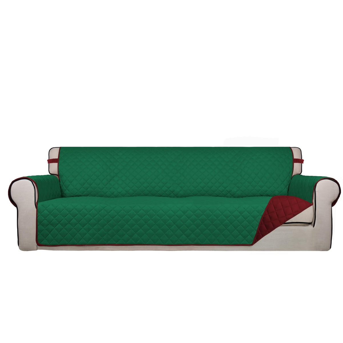 PureFit Reversible Quilted Couch Covers for Dogs Sofa Cover 4 Seater 88"