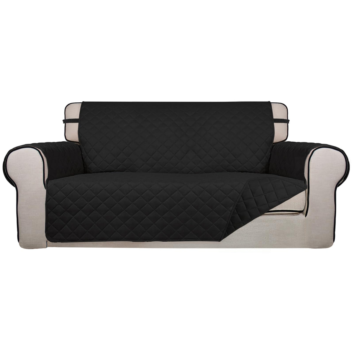 PureFit Reversible Quilted Sofa Cover Dog Couch Covers for Sofa, 66 in