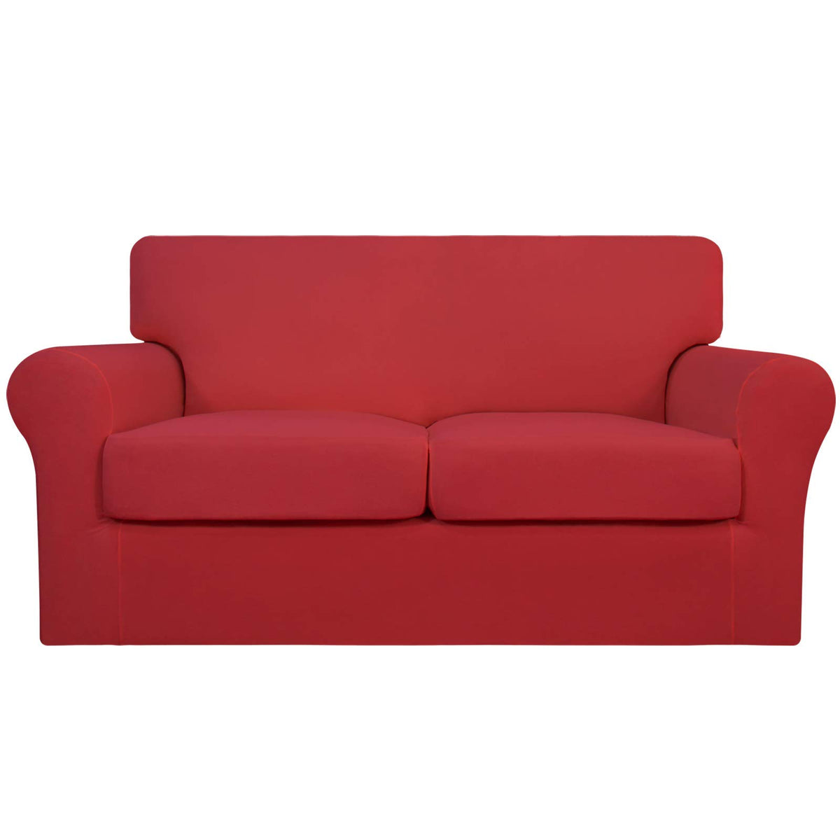 Easy-Going 4 Pieces Stretch Sofa Cover for 3 Cushion Couch Washable