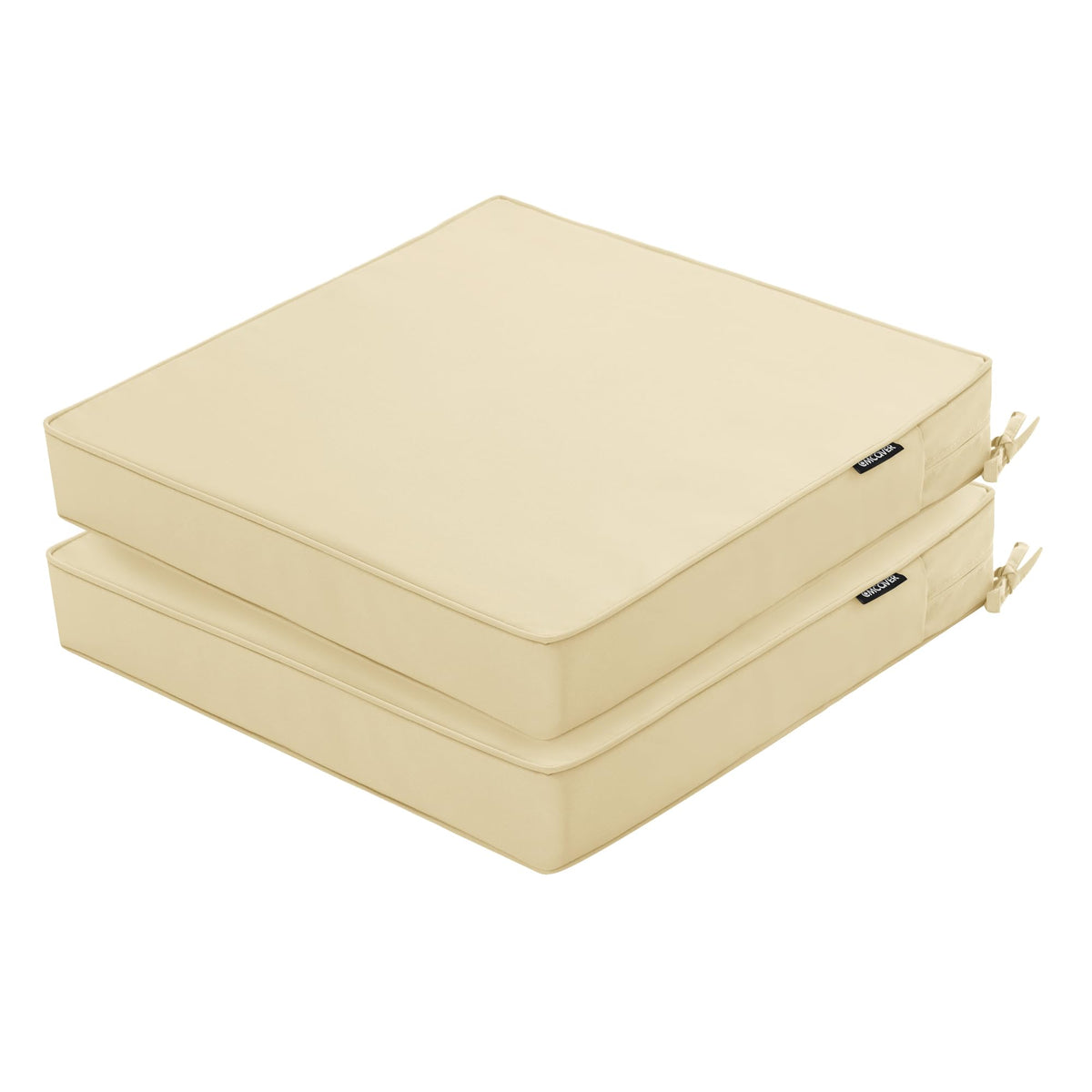 Outdoor Chair Cushions Set of 2, 19 x 19 x 3 Inch Seat Pads