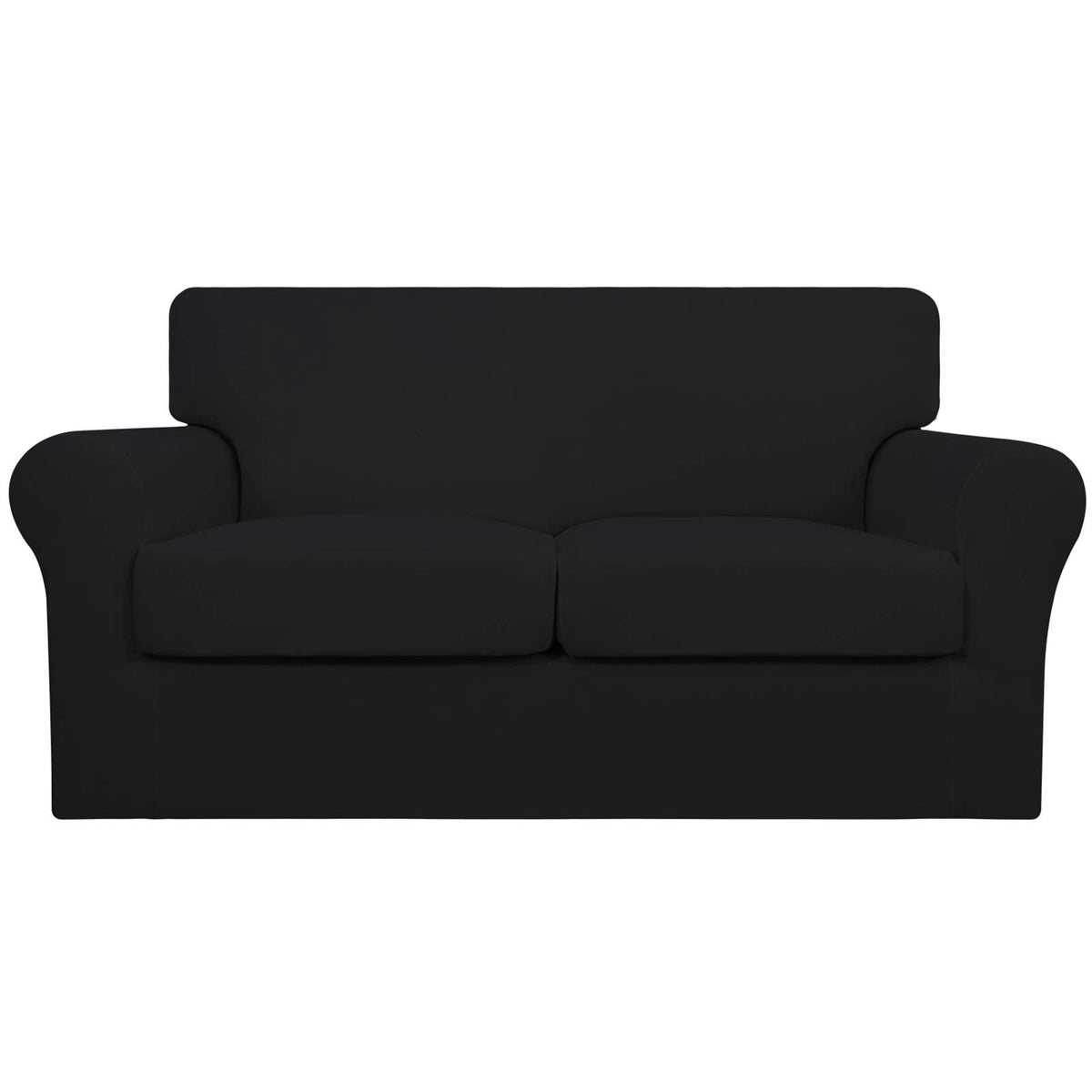 Easy-Going 4 Pieces Stretch Sofa Cover for 3 Cushion Couch Washable