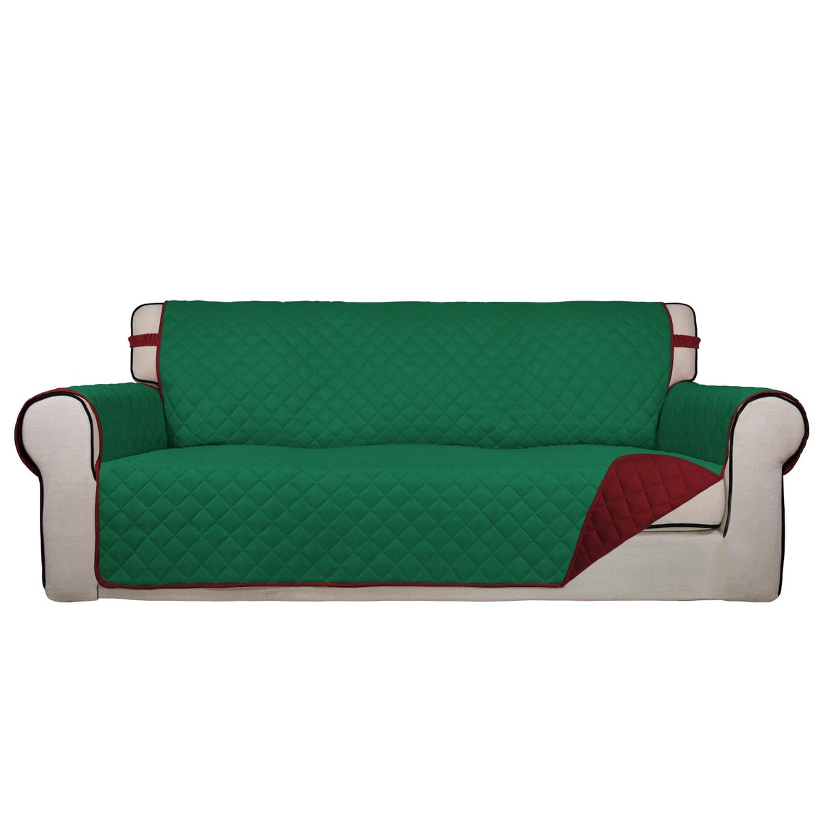 PureFit Reversible Quilted Couch Covers for Dogs Sofa Cover 4 Seater 88"