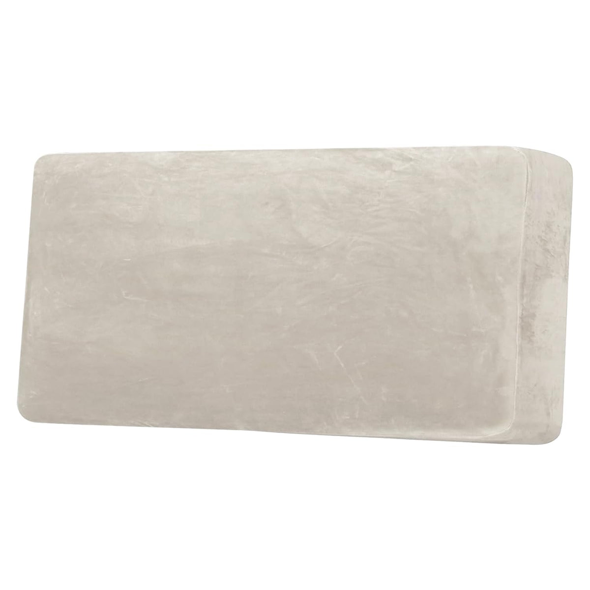H.VERSAILTEX Velvet Stretch Couch Cushion Cover Plush Cushion Slipcover for Chair Loveseat Sofa Cushion Furniture Protector Seat Cushion Sofa Cover (2 Piece Large Sofa Cushion Covers, Ivory)