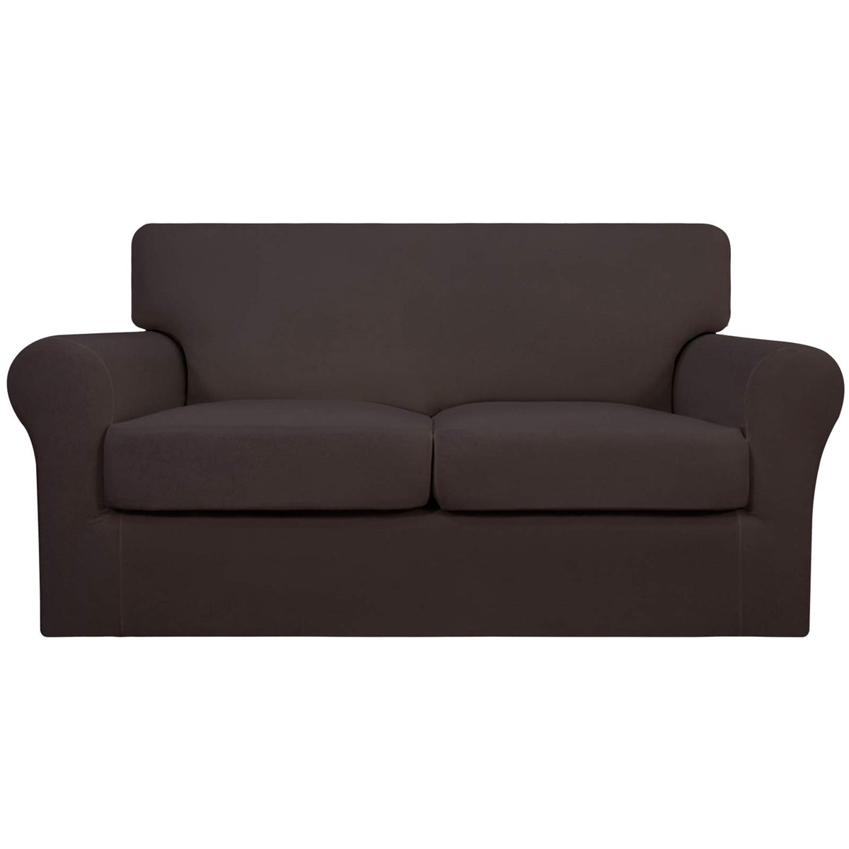 Easy-Going 4 Pieces Stretch Sofa Cover for 3 Cushion Couch Washable