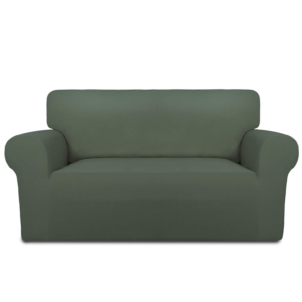 PureFit Stretch Couch Covers for Sofa Large Sofa Slipcovers Dark Gray