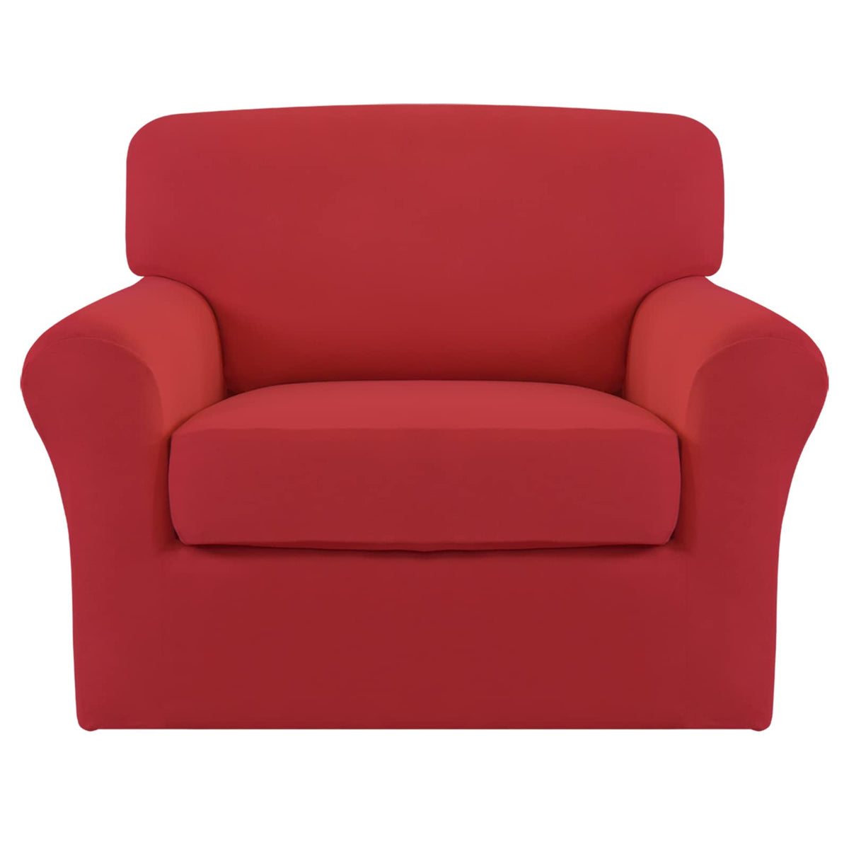 Easy-Going 4 Pieces Stretch Sofa Cover for 3 Cushion Couch Washable